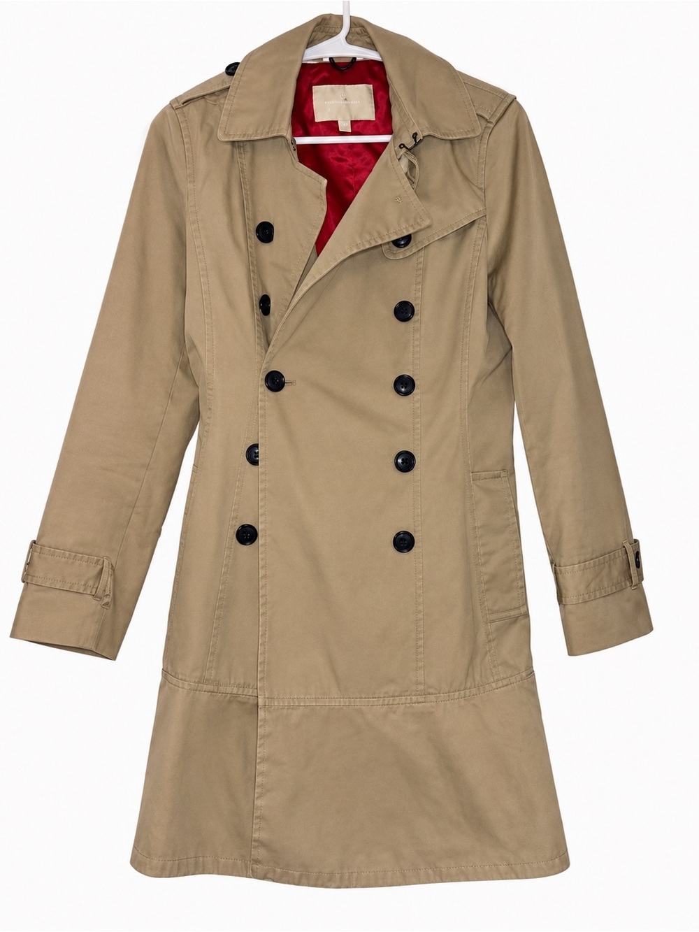 Banana Republic Double-Breasted Lined Trench Coat Beige Women’s XS